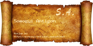 Somogyi Antigon névjegykártya